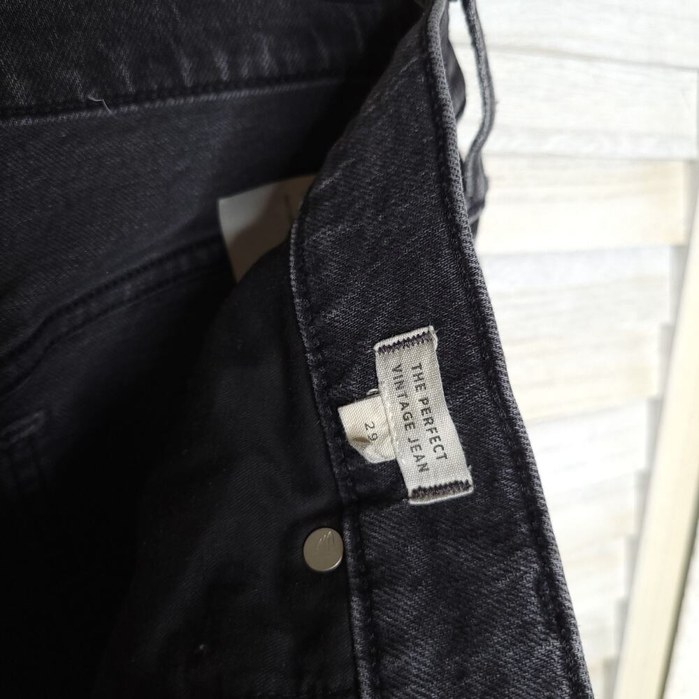 Madewell Jeans Womens 29 (32x28) Black Stretch Denim The Perfect Vintage Jean 32 - Picture 2 of 8